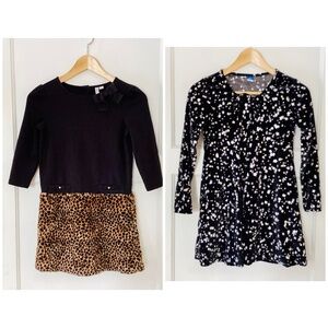 Girl Clothes Sz 10 Lot Of 2 Dresses Janie & Jack Old Navy Winter Velvet Faux Fur